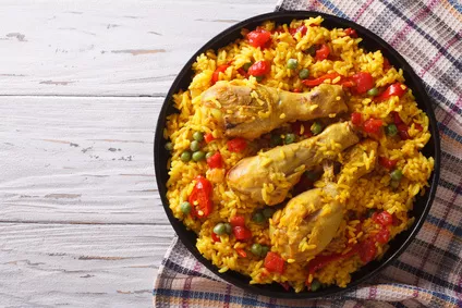 Paella s kuřecím masem