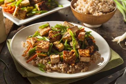 Uzené tofu se zeleninou